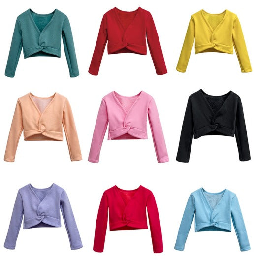 Ballet dance crop sweater (fleece lined)