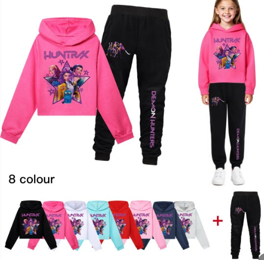 Kpop demon hunter long sleeve shirt and joggers