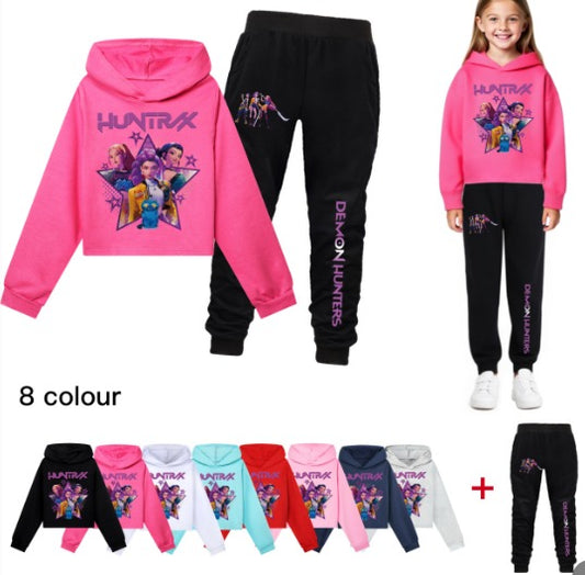 Kpop demon hunter long sleeve shirt and joggers