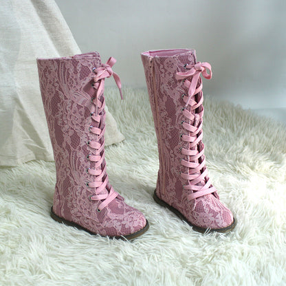 Luxe Tall Lace Boots - ready to ship