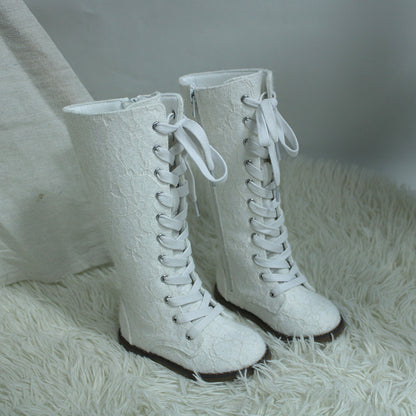 Luxe Tall Lace Boots - ready to ship