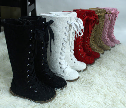 Luxe Tall Lace Boots - ready to ship