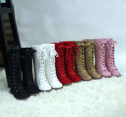 Luxe Tall Lace Boots - ready to ship