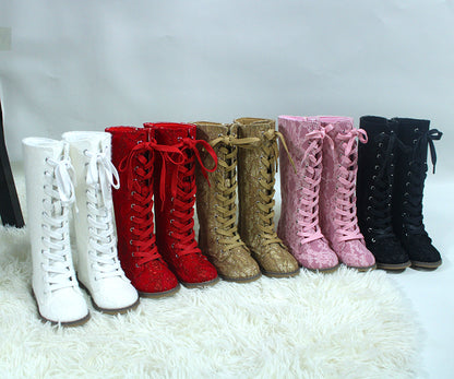 Luxe Tall Lace Boots - ready to ship