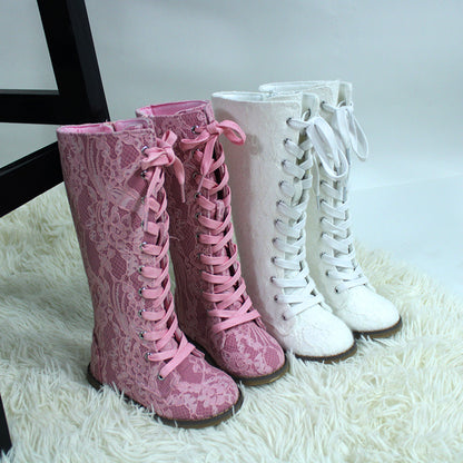 Luxe Tall Lace Boots - ready to ship