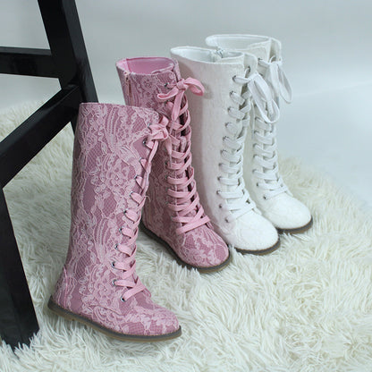 Luxe Tall Lace Boots - ready to ship