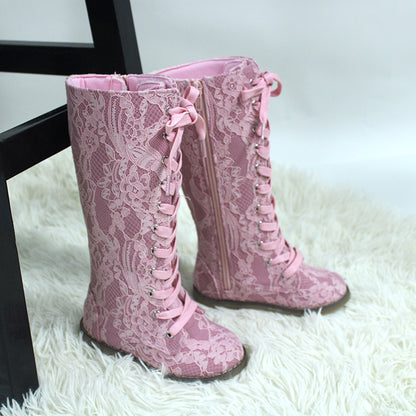 Luxe Tall Lace Boots - ready to ship