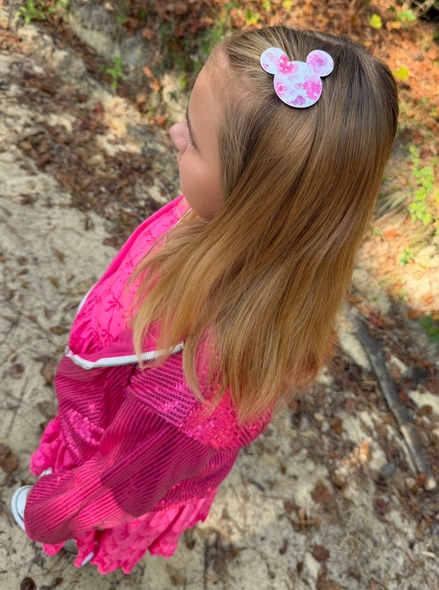 Magical Mouse head hair clips set of 5