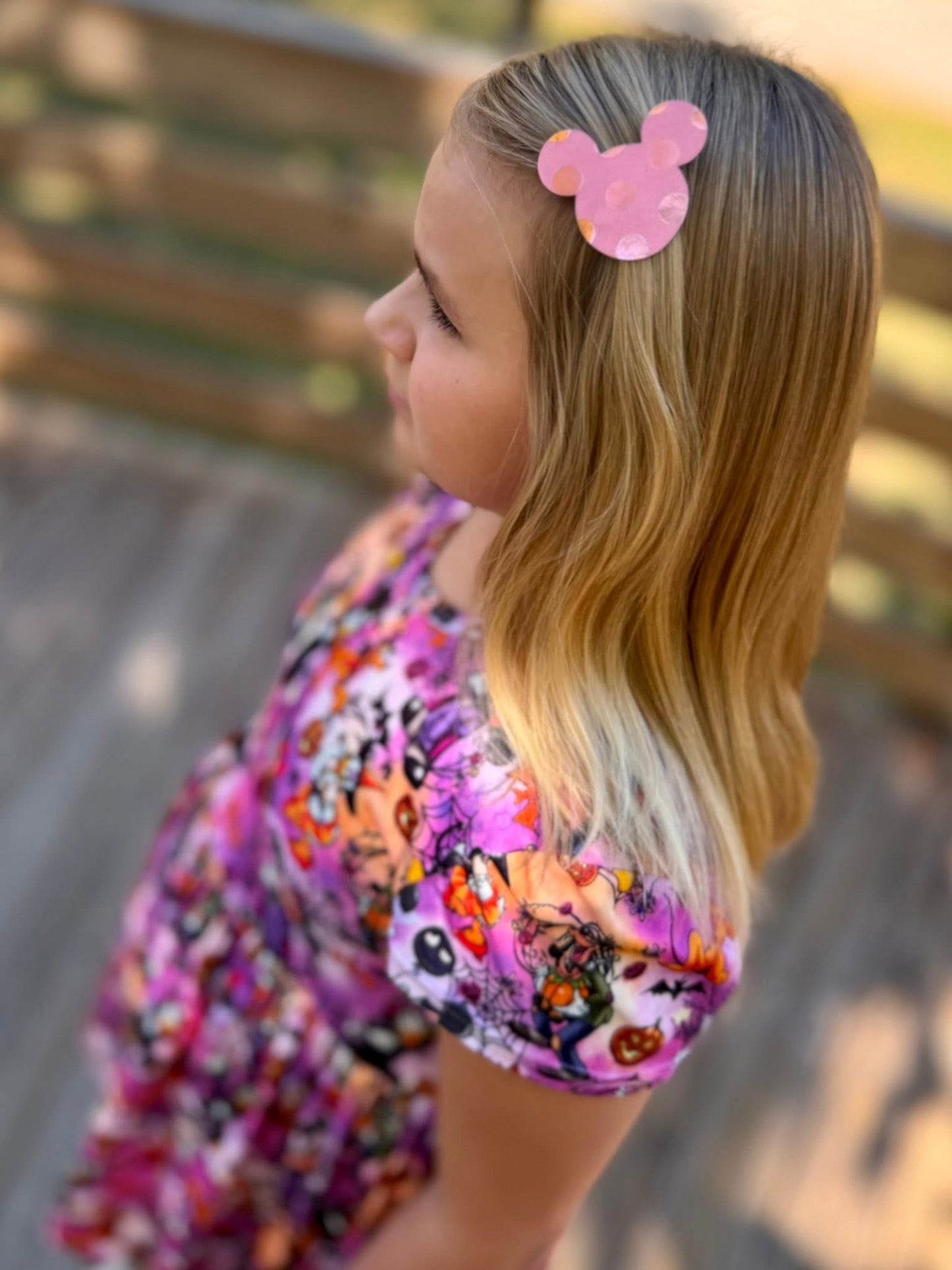 Magical Mouse head hair clips set of 5