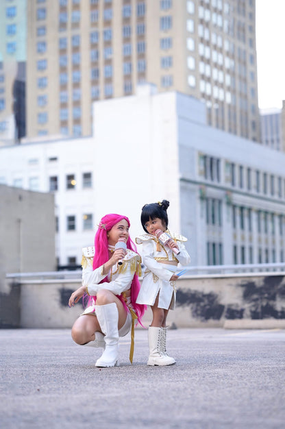 Kpop cosplay costume sets white
