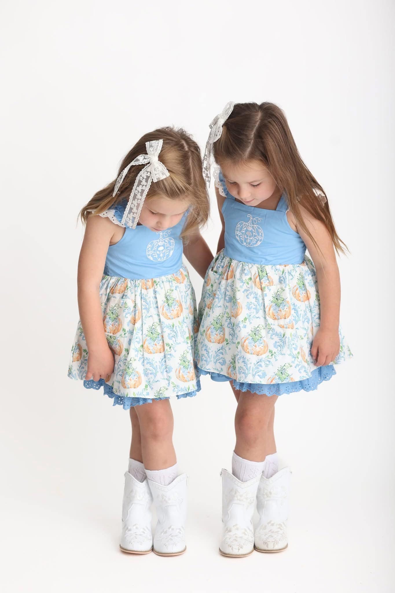 Embroidered floral cowboy boots Mom and me match