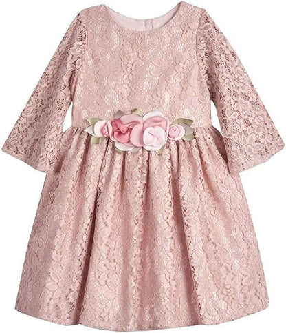 Laura Ashley Girls Lace Flower Dress, 24M
