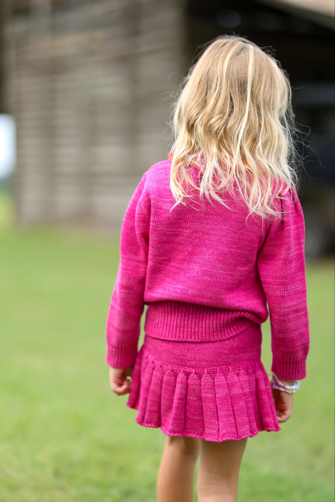 Puff sleeve Sweater & skort separates