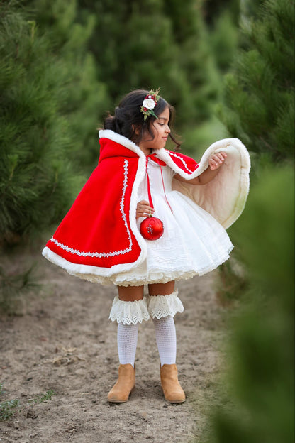 Winter wonderland hooded cape