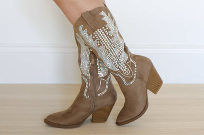 Diamond Dust Women's Western Rhinestone Boots
