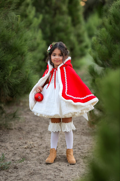 Winter wonderland hooded cape