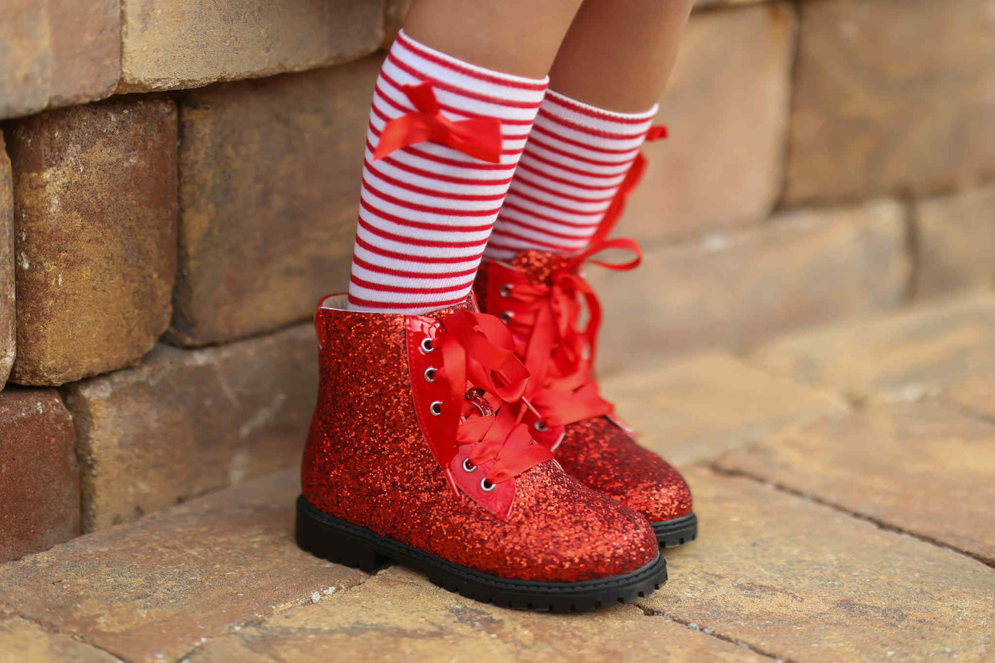 Sparkle squad glitter combat boots