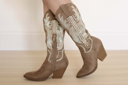 Diamond Dust Women's Western Rhinestone Boots