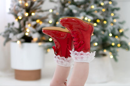 Esmeralda Spanish patent and suede boots