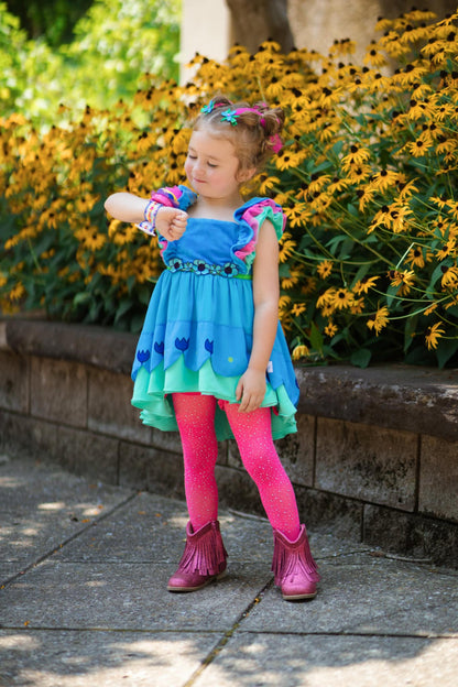 Clementine Fringe cowboy booties (glitter and solid)