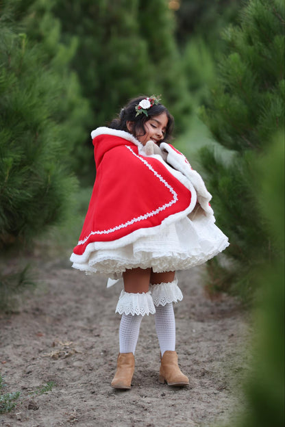 Eyelet ruffle Stockings