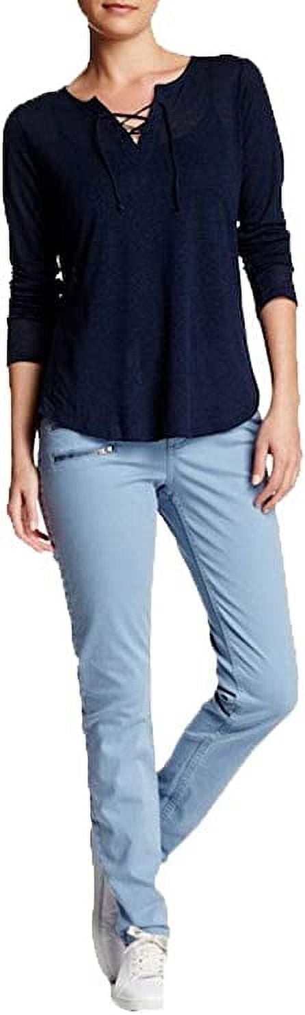 NYDJ 'Ami' Zip Detail Colored Stretch Super Skinny Jeans, 2 Azure