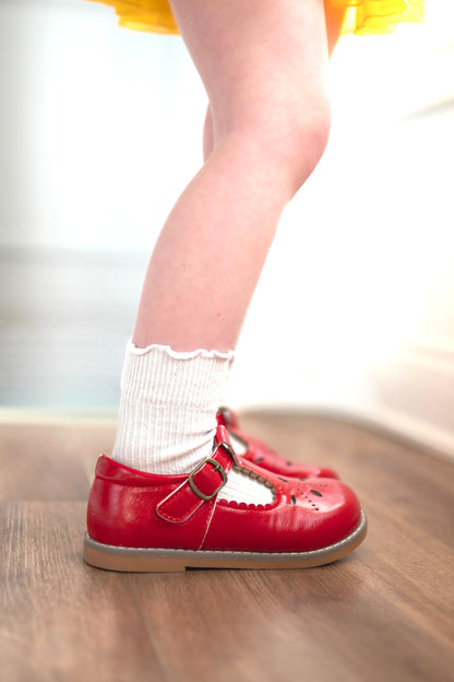 Scallop T-strap Mary Jane