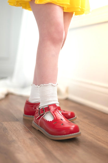 Scallop T-strap Mary Jane