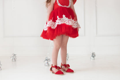Scarlet sweetheart heels - Ready to ship