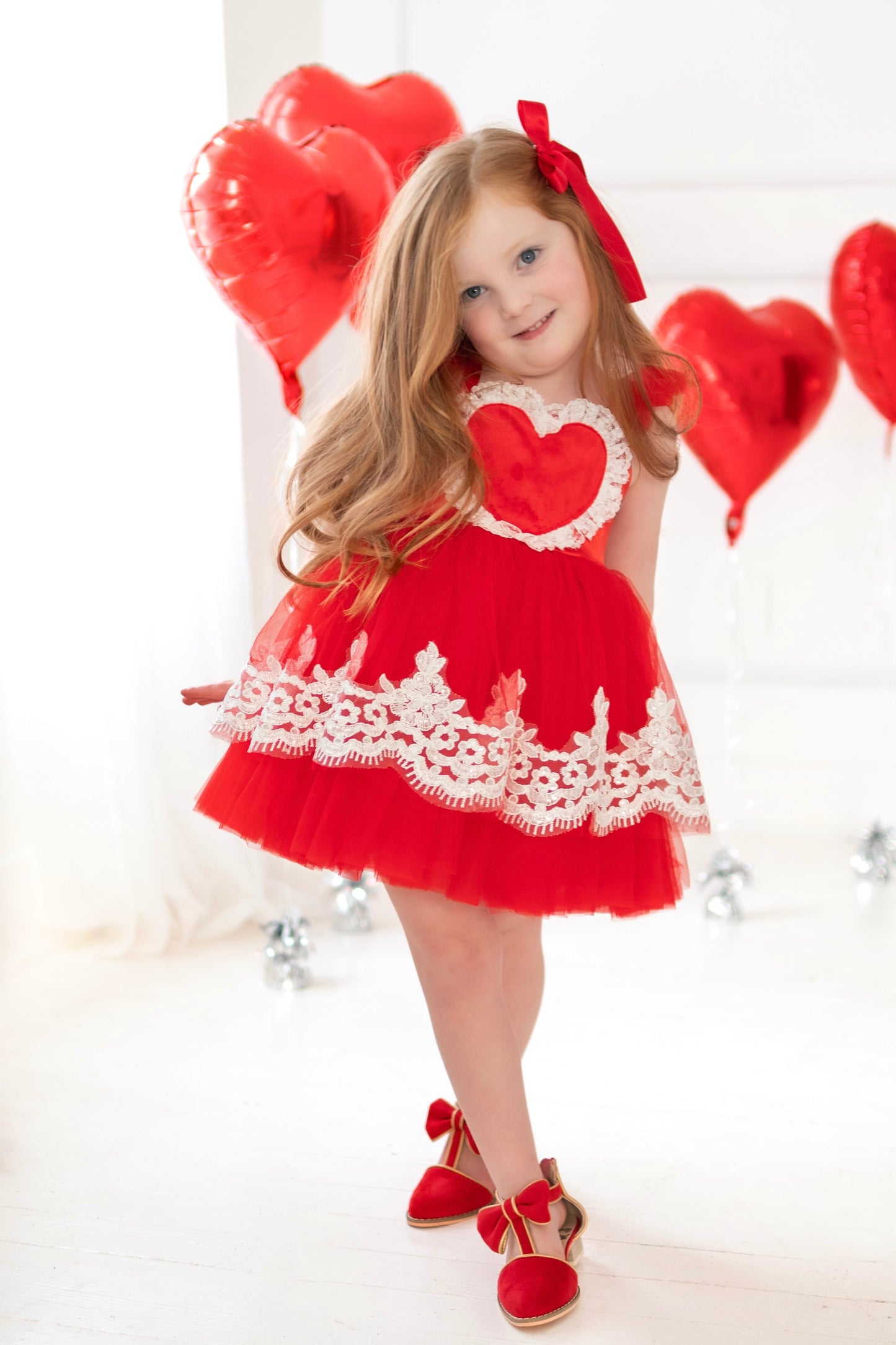 Scarlet sweetheart heels - Ready to ship