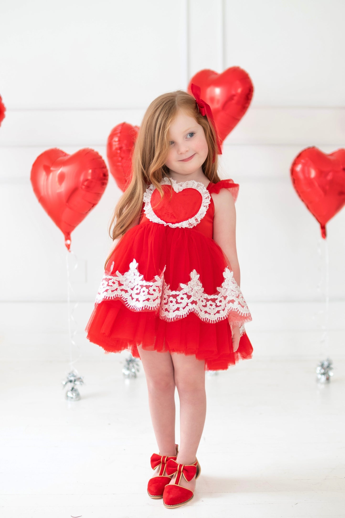 Scarlet sweetheart heels - Ready to ship