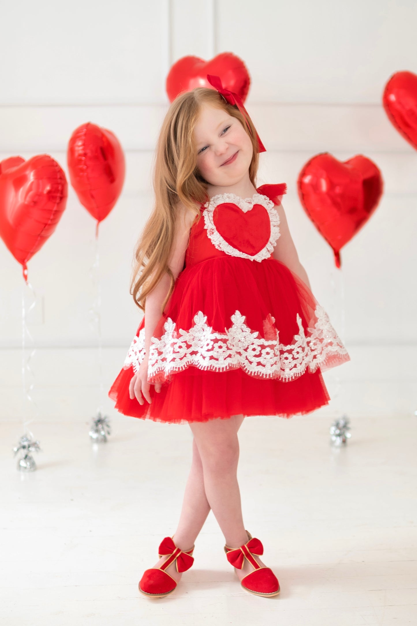 Scarlet sweetheart heels - Ready to ship