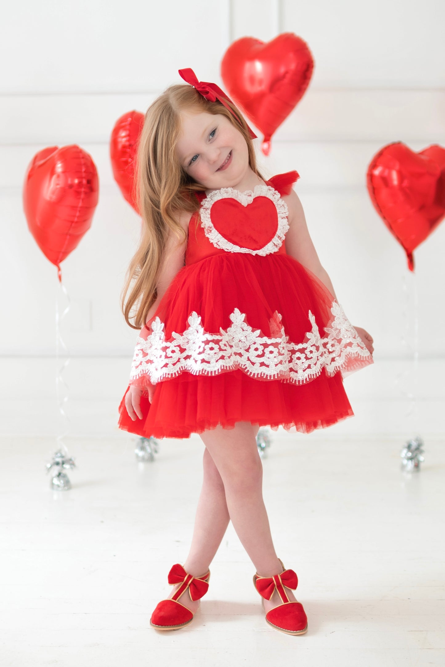 Scarlet sweetheart heels - Ready to ship