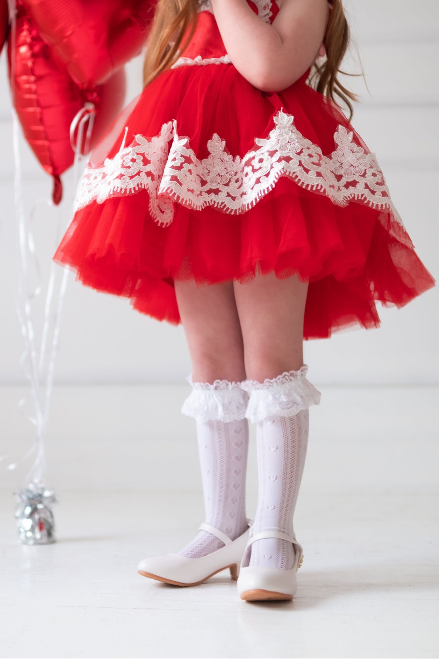 Cherie Amour Heart lace stocking