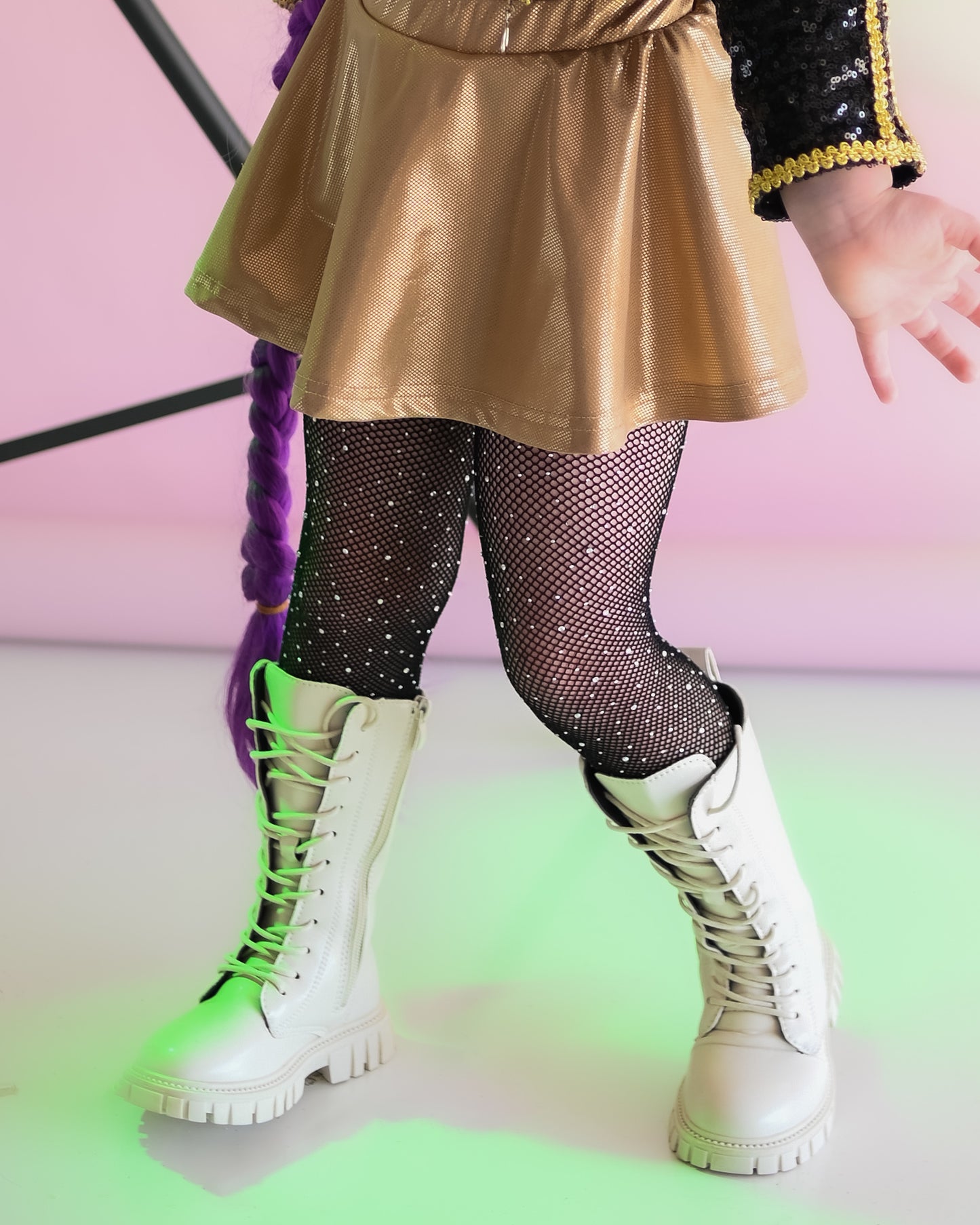 Kpop hunter tall combat boots