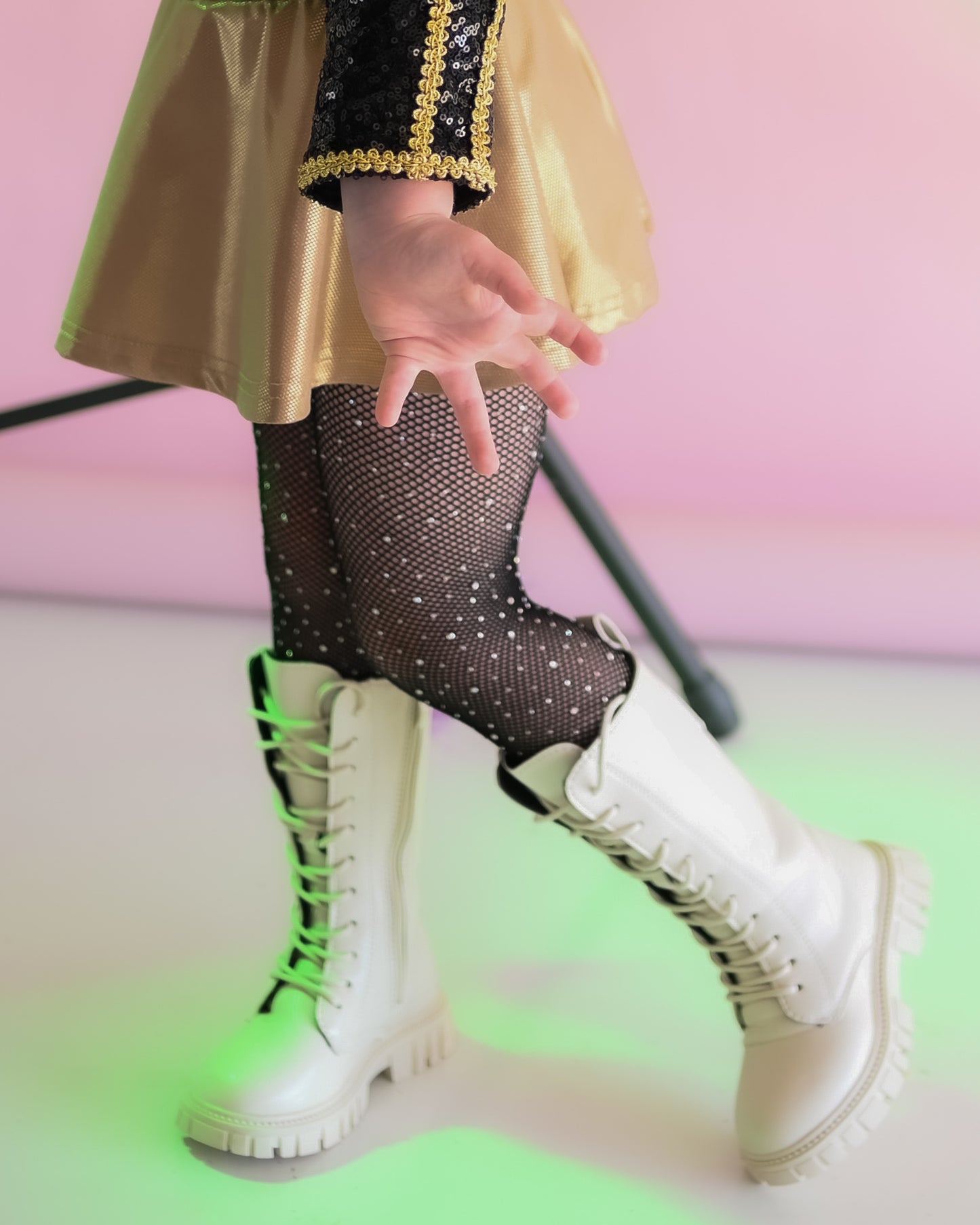 Kpop hunter tall combat boots