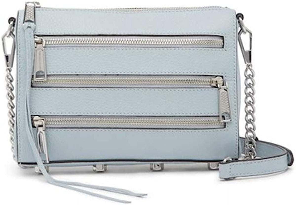 Rebecca Minkoff Panama Mini 5 Zip Leather Crossbody - Glacier
