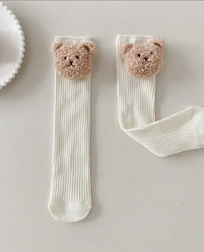 Teddy bear face socks
