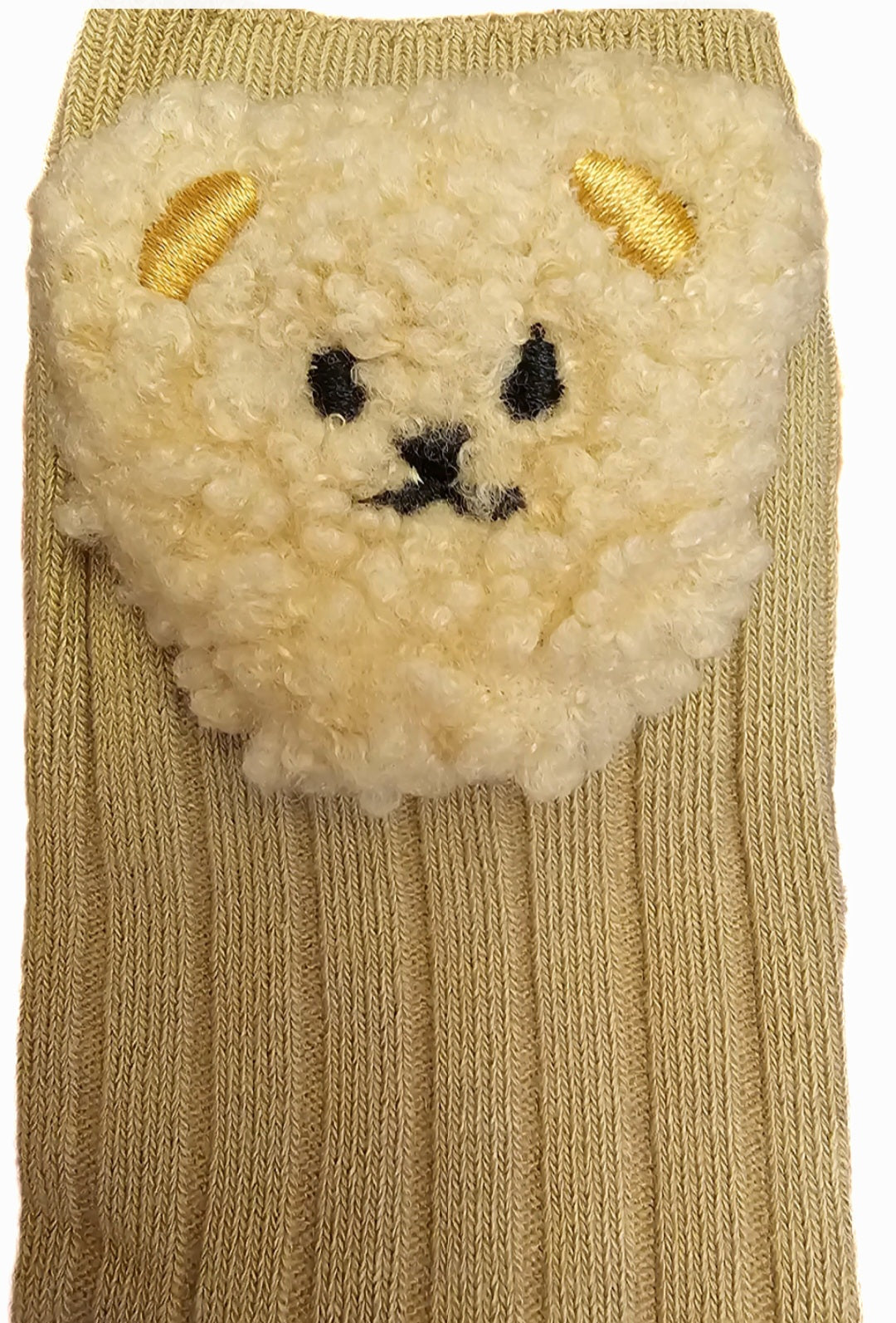 Teddy bear face socks (thinner bear)