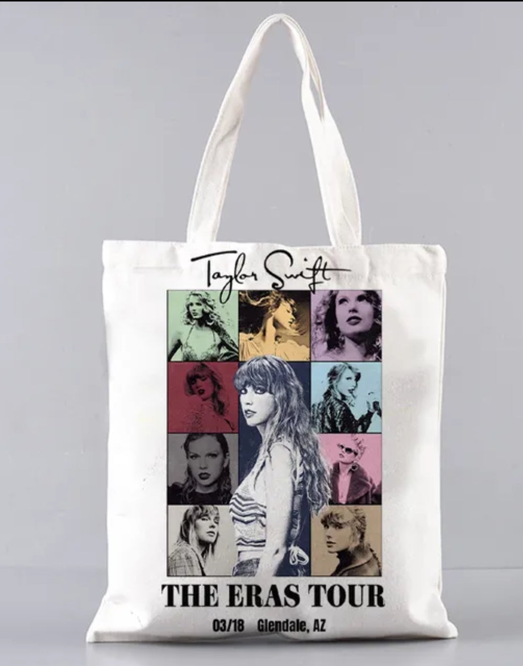 Eras canvas tote bag