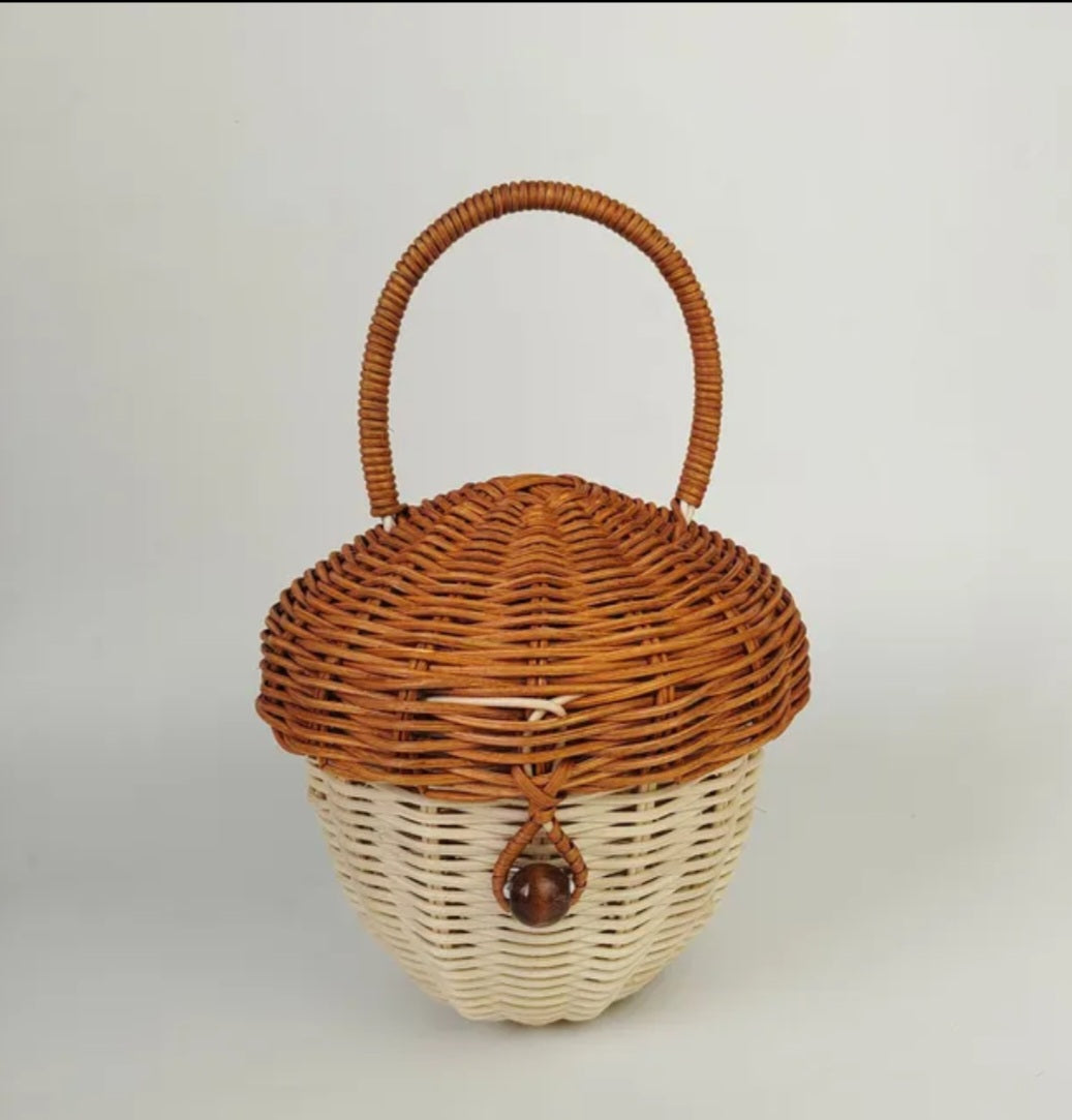 Rattan Acorn bag