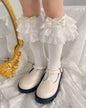 Frilly lace ruffle stockings