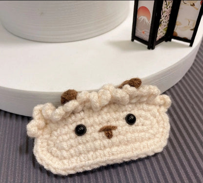 Crochet Animal Hair clips