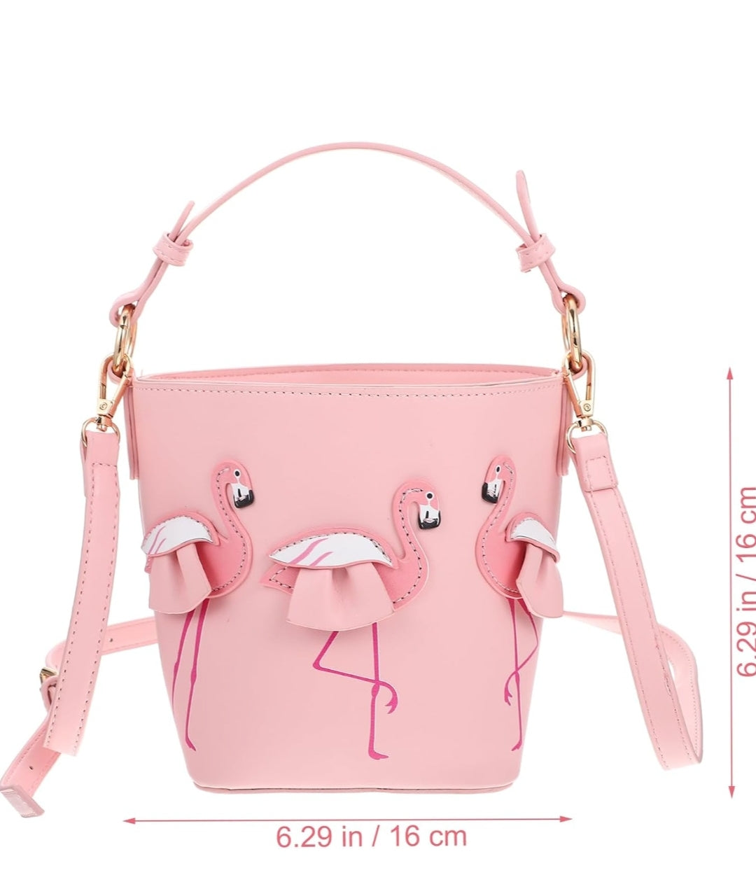 Flamingo bucket bag