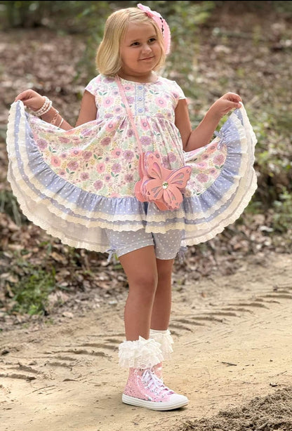 Frilly lace ruffle stockings