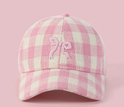 Adult bow hat ball cap