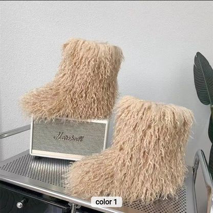 Mean one fur boots - kids and adult