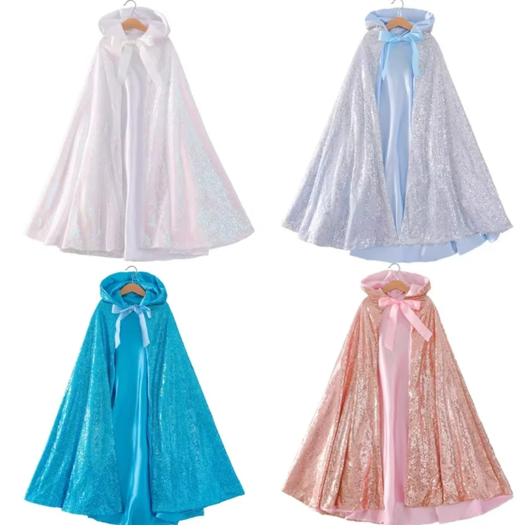 Princess hooded cape - sequin