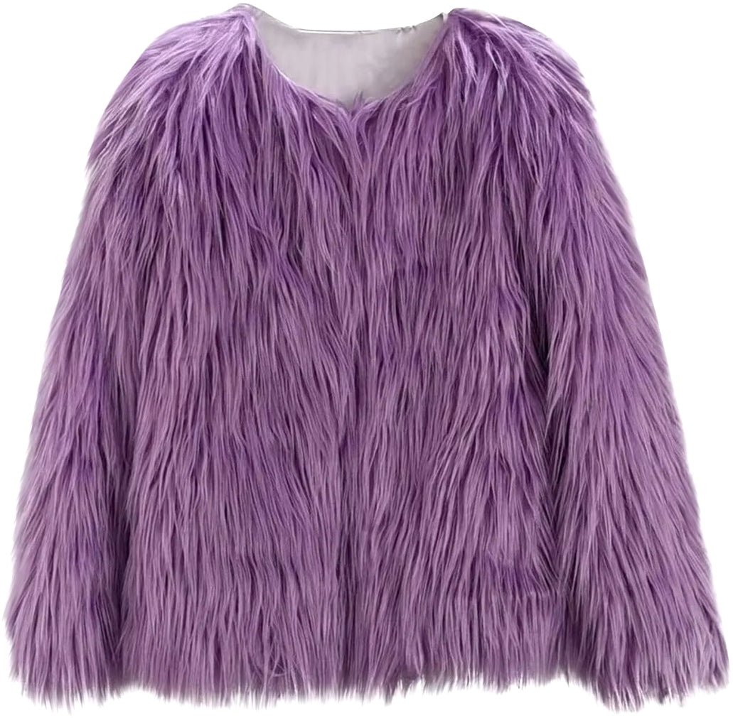 Lavender Haze fur coat - ready to ship