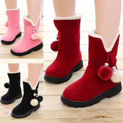 Pom pom bling boots